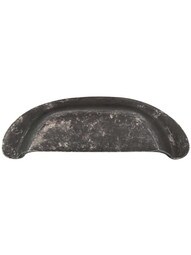 Artifex Cup Pull - 3 1/2 inch Center-to-Center in Dark Pewter.